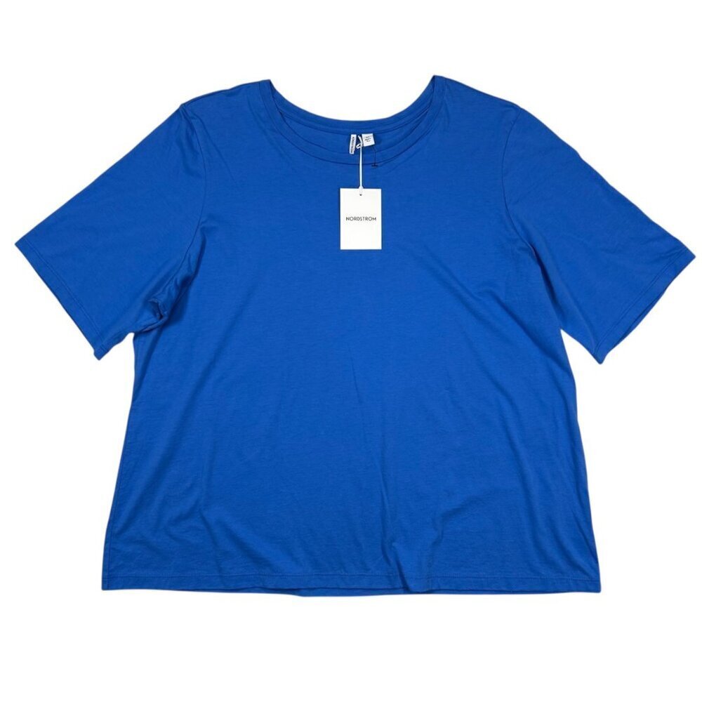 Nordstrom Pima Cotton 3XL Shirt Blue Casual Minimalist Cozy